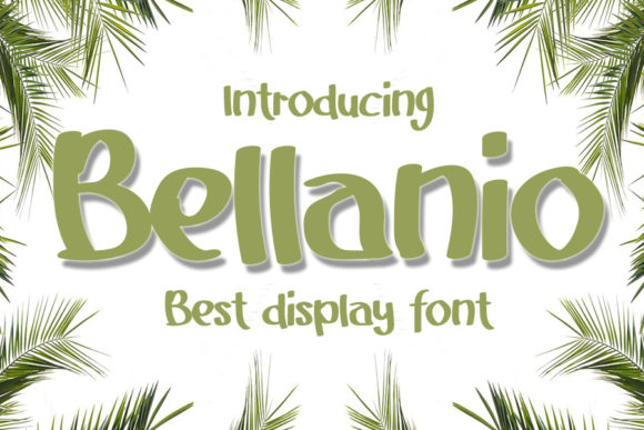Bellanio Display Font for Handmade & Printable Creators