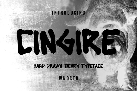 Cingire: A Bold Display Font for Halloween Campaigns