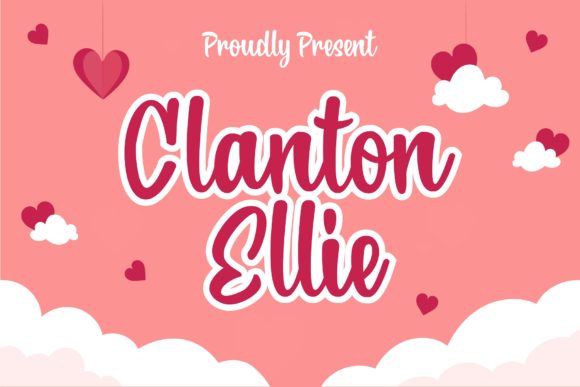 Clanton Ellie: A Festive Handwritten Font for Small Business Charm