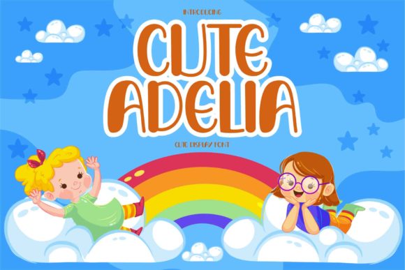 Cute Adelia: A Playful Display Font with Editorial Warmth