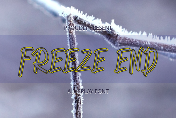 Freeze End: A Bouncy Display Font That Lifts Digital Headlines