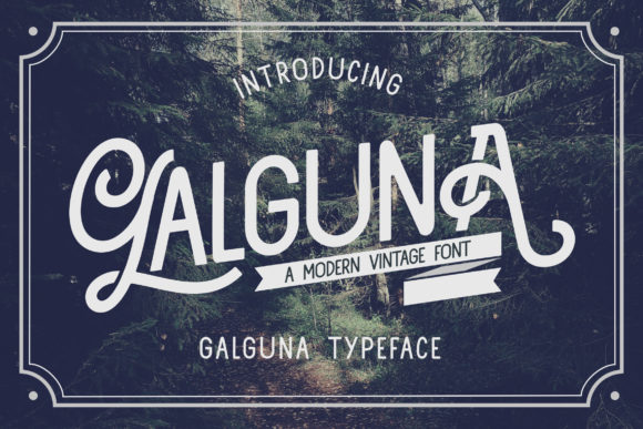 Galguna: A Display Font That Earns Its Space