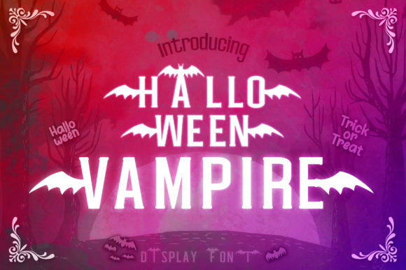 Halloween Vampire: A Bold Display Font for Spooky-Maker Magic