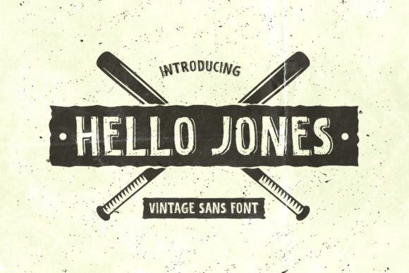 Hello Jones: A Vintage Display Font That Anchors Campaign Visuals
