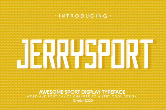 JerrySport: A Bold Display Font for Digital Brand Impact
