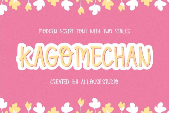 Kagomechan: A Playful Display Font for Editorial Charm