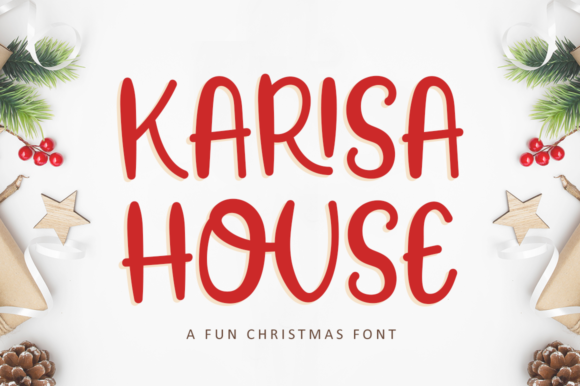 Karisa House: A Playful Display Font That Makes Handmade Goods Shine