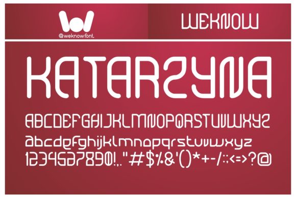 Katarzyna: A Techno Display Font That Cuts Through the Feed