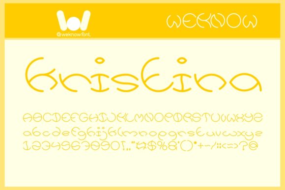 Kristina: A Modern Display Font for Digital Branding