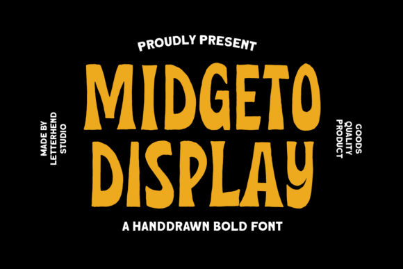 Midgeto: A Playful Display Font for Handmade Labels & Printables