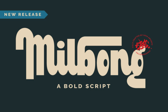Milbong: A Bold Display Font for Handmade Labels & Craft Designs