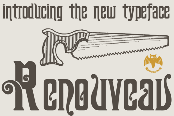 Renouveau: A Vintage Display Font That Anchors Campaign Identity