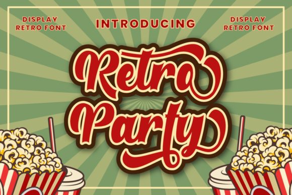 Retro Party: A Joyful Display Font for Small Business Brands