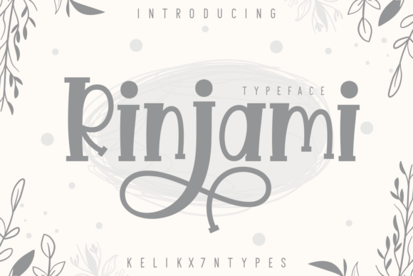 Rinjami: A Bold, Casual Display Font for Handmade Brands