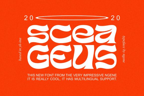 Sceageus: A Distinctive Display Font for Bold Brand Moments