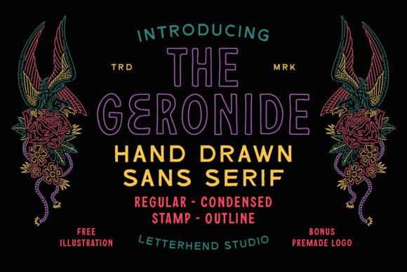 The Geronide: A Vintage Display Font That Sells