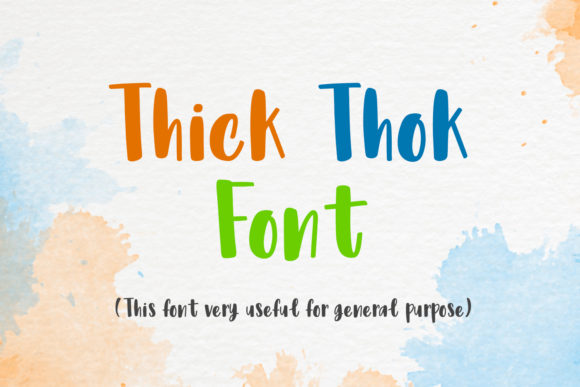 Thick Thok: A Playful Display Font That Pops on Any Website