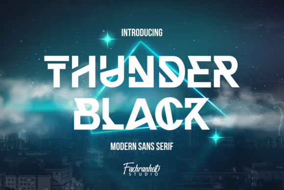 Thunder Black: A Display Font That Commands Attention